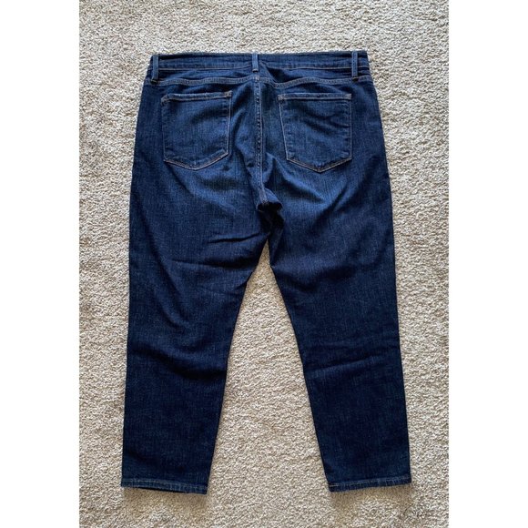 FRAME Le Garcon Crop Comfort Stretch Blue Jean Plus Size 33 - Picture 2 of 9